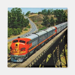 San Francisco Chief Train en Route Vintage Magneet