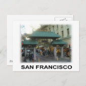 San Francisco China Town Briefkaart (Voorkant / Achterkant)