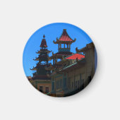 San Francisco Chinatown #10 Round Magnet (Voorkant)