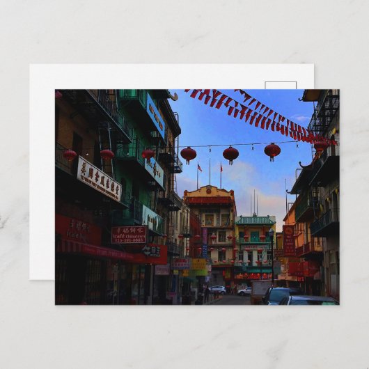 San Francisco Chinatown #2 Briefkaart (Voorkant / Achterkant)