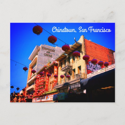 San Francisco Chinatown #4 Briefkaart (Voorkant)
