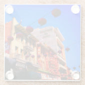 San Francisco Chinatown #4 Glass Onderzetter (Achterkant)
