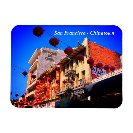 San Francisco Chinatown #4 Magnet Magneet (Horizontaal)
