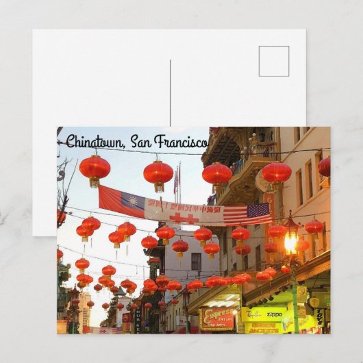San Francisco Chinatown #5-2 Briefkaart (Voorkant / Achterkant)