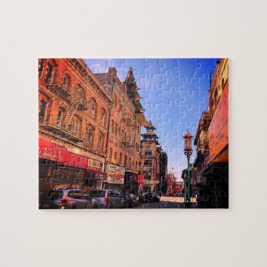 San Francisco Chinatown #7 Jigzaag Puzzle Legpuzzel (Horizontaal)