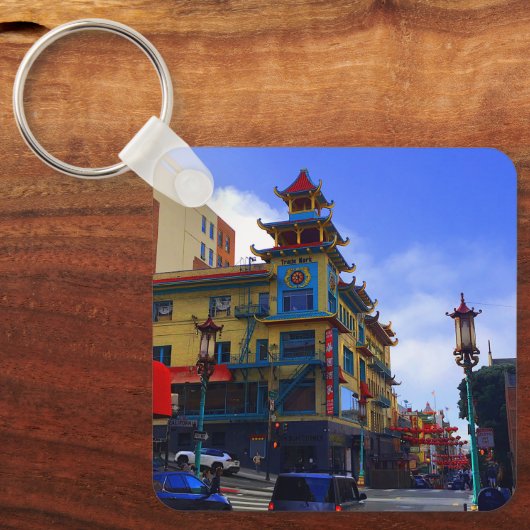San Francisco Chinatown #8 Sleutelhanger (Voorkant)