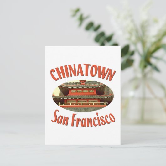 San Francisco Chinatown Briefkaart (Staand voorkant)