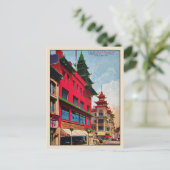  San Francisco Chinatown Briefkaart (Staand voorkant)