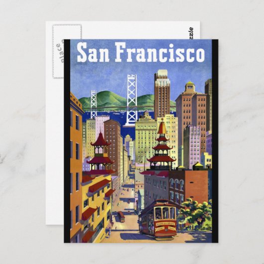 San Francisco Chinatown Briefkaart (Voorkant / Achterkant)