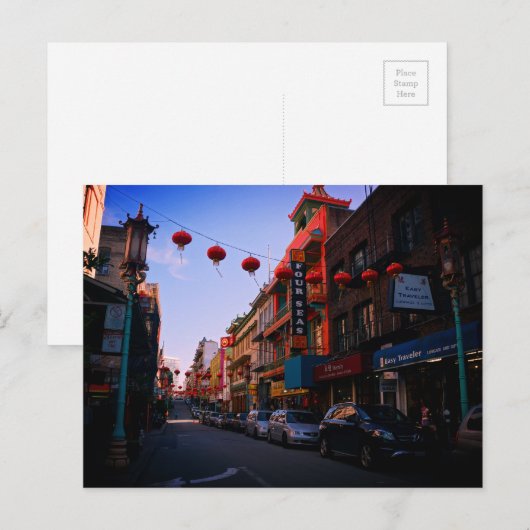 San Francisco Chinatown Briefkaart (Voorkant / Achterkant)