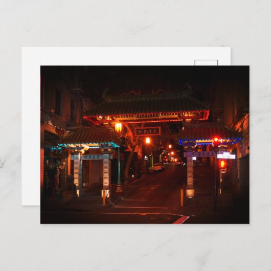 San Francisco Chinatown Gate #2 Briefkaart (Voorkant / Achterkant)