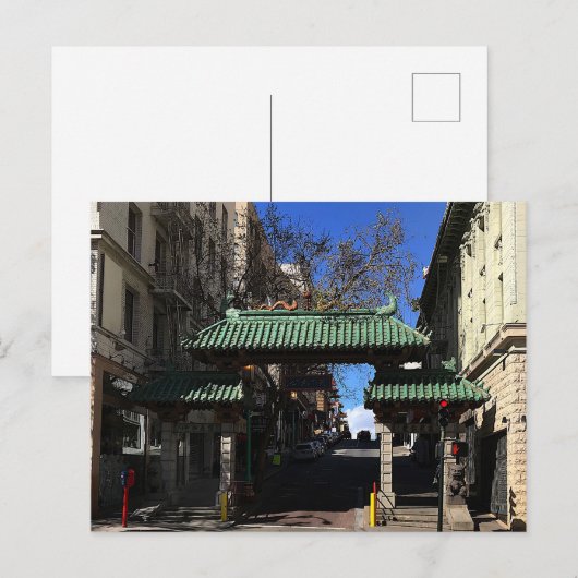 San Francisco Chinatown Gate #3 Briefkaart (Voorkant / Achterkant)