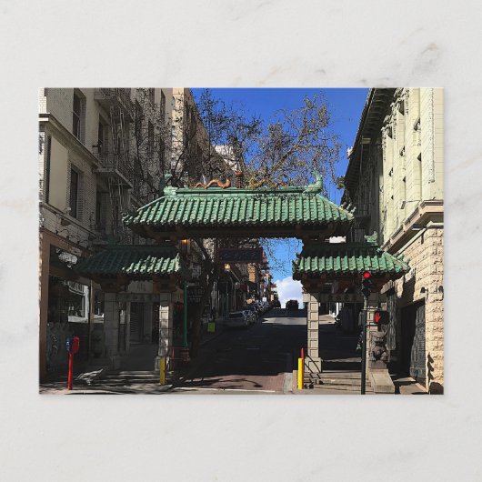 San Francisco Chinatown Gate #3 Briefkaart (Voorkant)