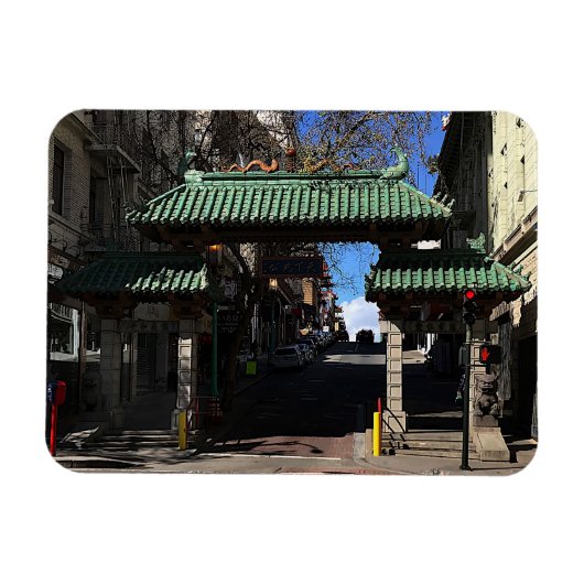 San Francisco Chinatown Gate #3 Magnet Magneet (Horizontaal)