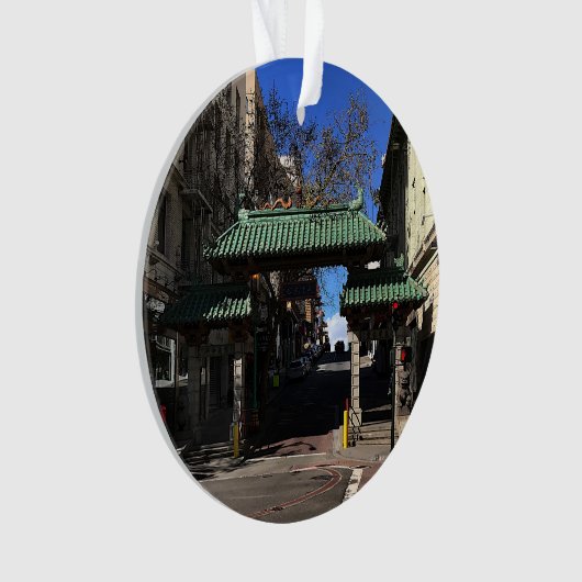 San Francisco Chinatown Gate #3 Ornament (voorkant)