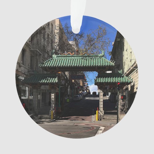 San Francisco Chinatown Gate #3 Ornament (voorkant)