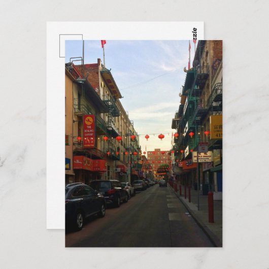 San Francisco Chinatown Lantern #2 Briefkaart (Voorkant / Achterkant)
