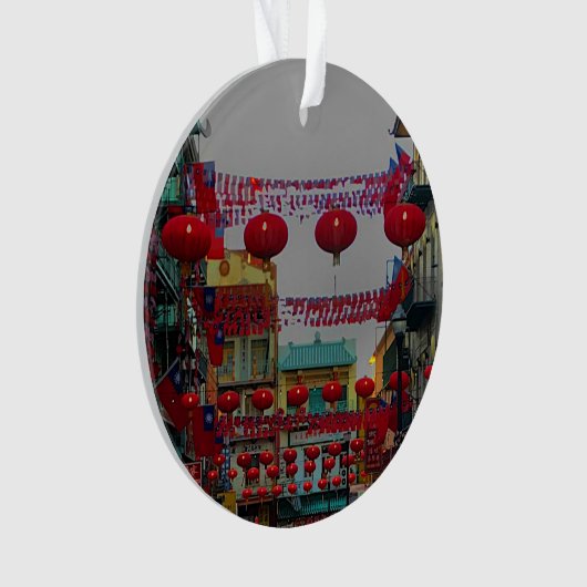 San Francisco Chinatown Lantern #4 Ornament (voorkant)