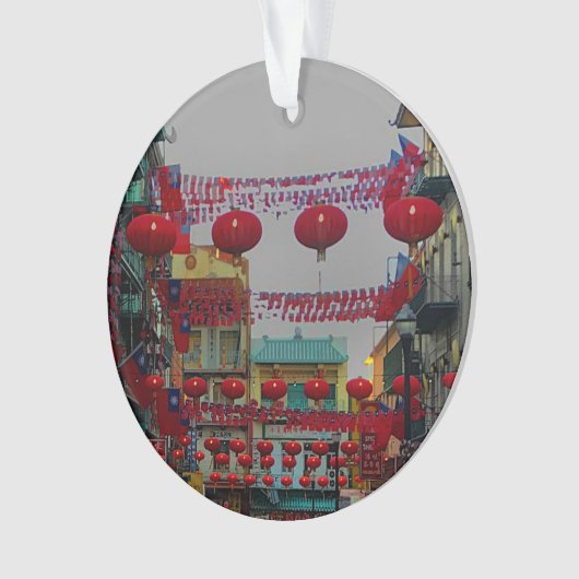 San Francisco Chinatown Lantern #4 Ornament (voorkant)