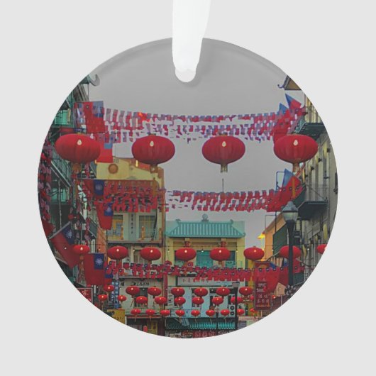San Francisco Chinatown Lantern #4 Ornament (voorkant)