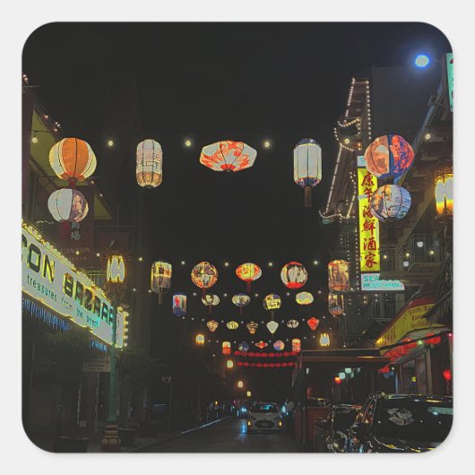 San Francisco Chinatown Lantern #5 Stickers (Voorkant)
