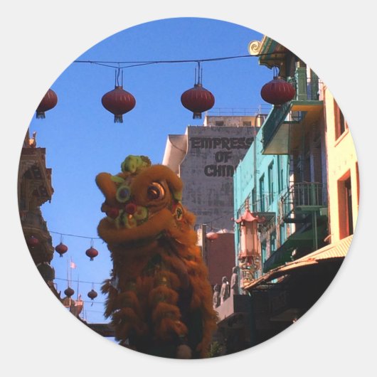 San Francisco Chinatown Lion Dance Stickers (Voorkant)