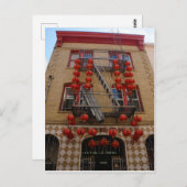 San Francisco Chinatown Temple Briefkaart (Voorkant / Achterkant)