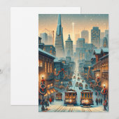 San Francisco Christmas Elegance - vakantiepas Feestdagenkaart (Voorkant / Achterkant)