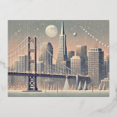 San Francisco Christmas Kaart | Golden Gate Bridge (Voorkant)