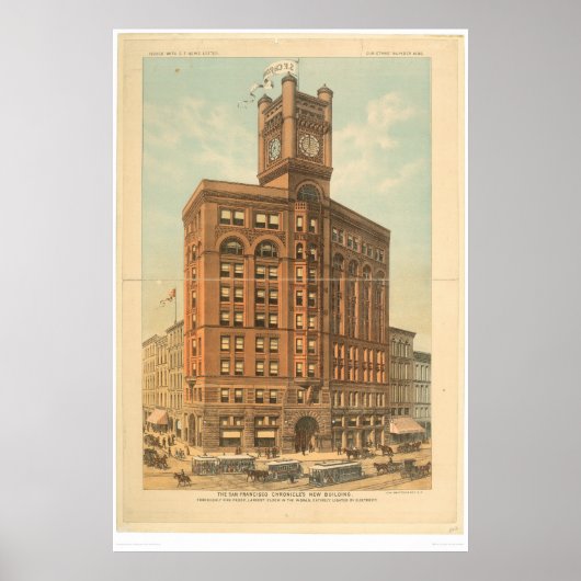 San Francisco Chronicle's New Building (1476A) Poster (Voorkant)
