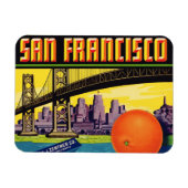 San Francisco Citrus Label Magnet Magneet (Horizontaal)