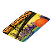 San Francisco Citrus Label Magnet Magneet (Linkerzijde)