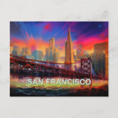 San Francisco City aan de baai Briefkaart (Voorkant)