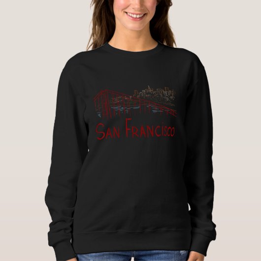 San Francisco City California souvenir  for men wo Trui (Voorkant)