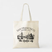 San Francisco City Golden Gate Landscape Tote Bag (Achterkant)