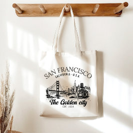 San Francisco City Golden Gate Landscape Tote Bag