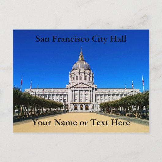 San Francisco City Hall #1-2 Briefkaart (Voorkant)