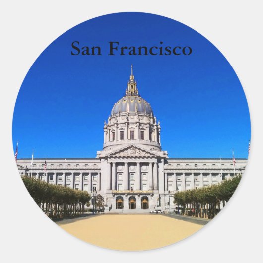 San Francisco City Hall #1 Stickers (Voorkant)