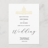 San Francisco City Hall Trouw Postkaart (Voorkant)