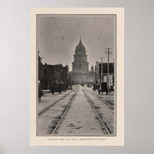 San Francisco City Hall van 8e St. Poster