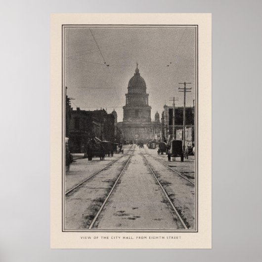 San Francisco City Hall van 8e St. Poster (Voorkant)