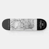 San Francisco City Map Persoonlijk Skateboard (Horizontaal)