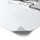 San Francisco City Map + Uw Locatie Poster (Hoek)