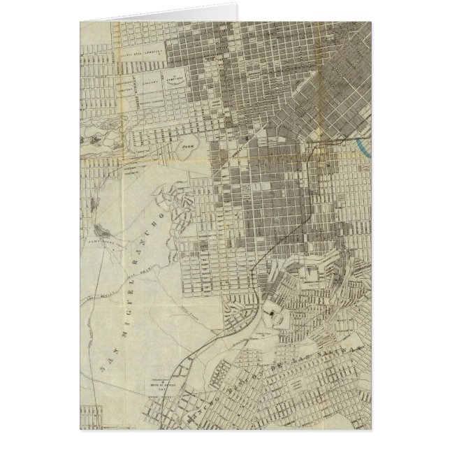 San Francisco City Map van Bancroft (Voorkant)