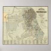 San Francisco City Map van Bancroft Poster (Voorkant)