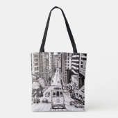 San Francisco City Pen en Inkt Drawing Tote Bag (Achterkant)