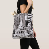San Francisco City Pen en Inkt Drawing Tote Bag (Dichtbij)
