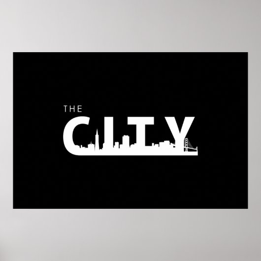 San Francisco City Poster (Voorkant)