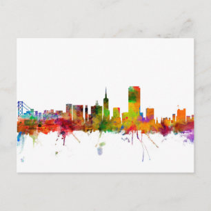 San Francisco City Skyline Briefkaart