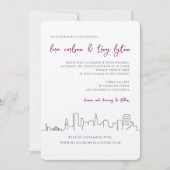 San Francisco City Skyline bruiloft uitnodiging (Voorkant)